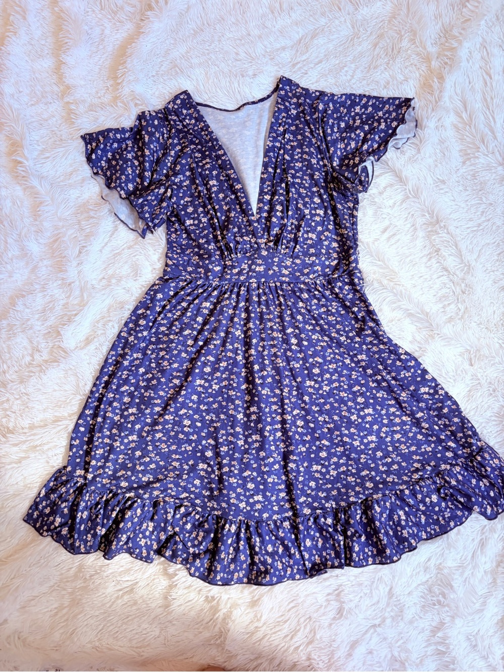 Blue Floral Dress